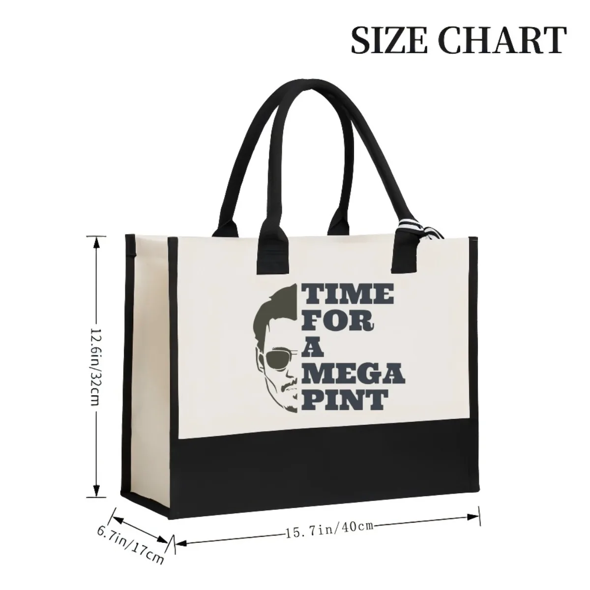 وقت لـ MEGA PINT 2026 وصول جديد موضة عملية واسعة قابلة لإعادة الاستخدام حمل حقيبة نمط طباعة 2 لهجة الثقيلة كتف كبير #3