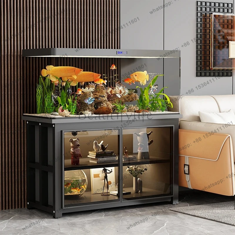 

fish tank cabinet household rack fish tank cabinet integrated floor type fish tank cabinet
