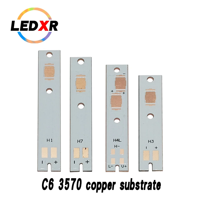 LED car headlight C6 H7 H4 far and near 1 2016/1860/3570LED light source thermoelectric separation copper substrate PCB 1.0mm