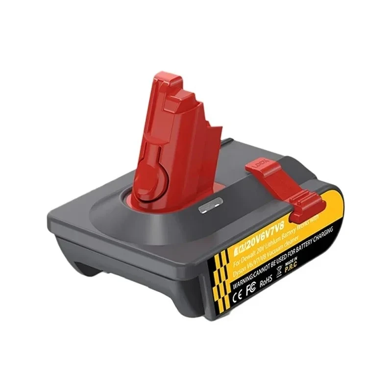 Suitable for DW/Milwaukee 18/20V Lithium Batteries Work for Dyson V6V7V8 Series Vacuum Cleaners Battery Adapter Converter