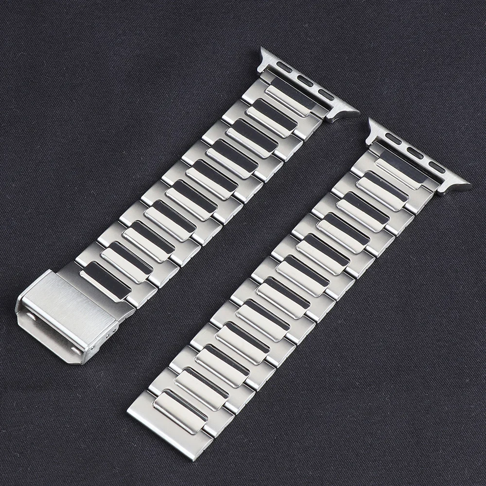 Cienki pasek ze stali nierdzewnej do Apple Watch Band Ultra 2 49mm 44mm 45mm 41mm 40mm 38mm pasek iWatch Series SE/9/8/7/6/5/4/3