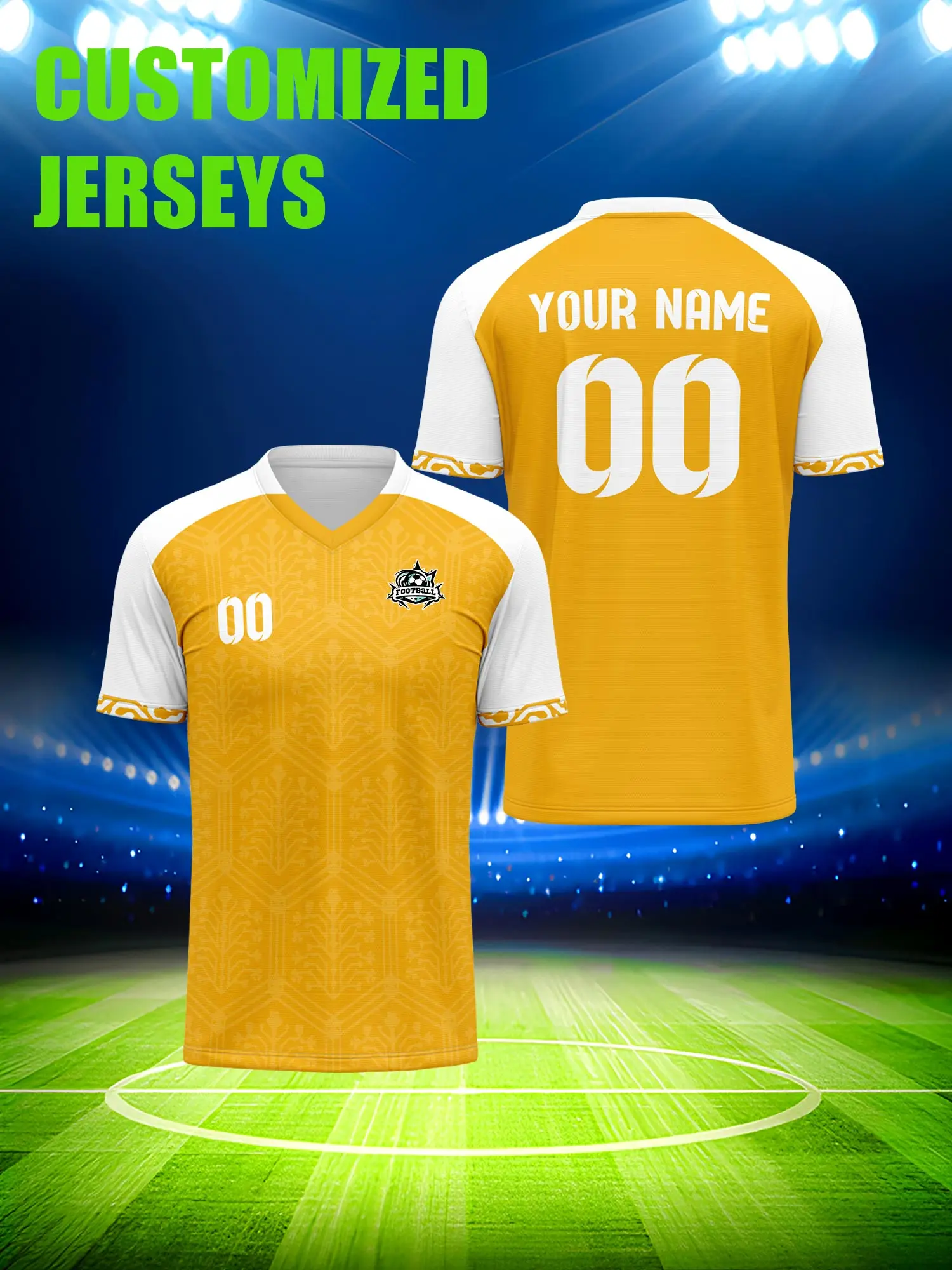 

Спортивная футболка унисекс с V-образным вырезом для взрослых и детей, с индивидуальным именем и номером, быстросохнущая, модная, с сублимационной печатью, 2026 год