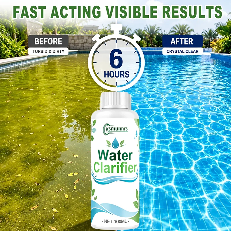 Universal Water Clarifier for Quick Improvement of Murky Water Restores Natural Transparent Vision