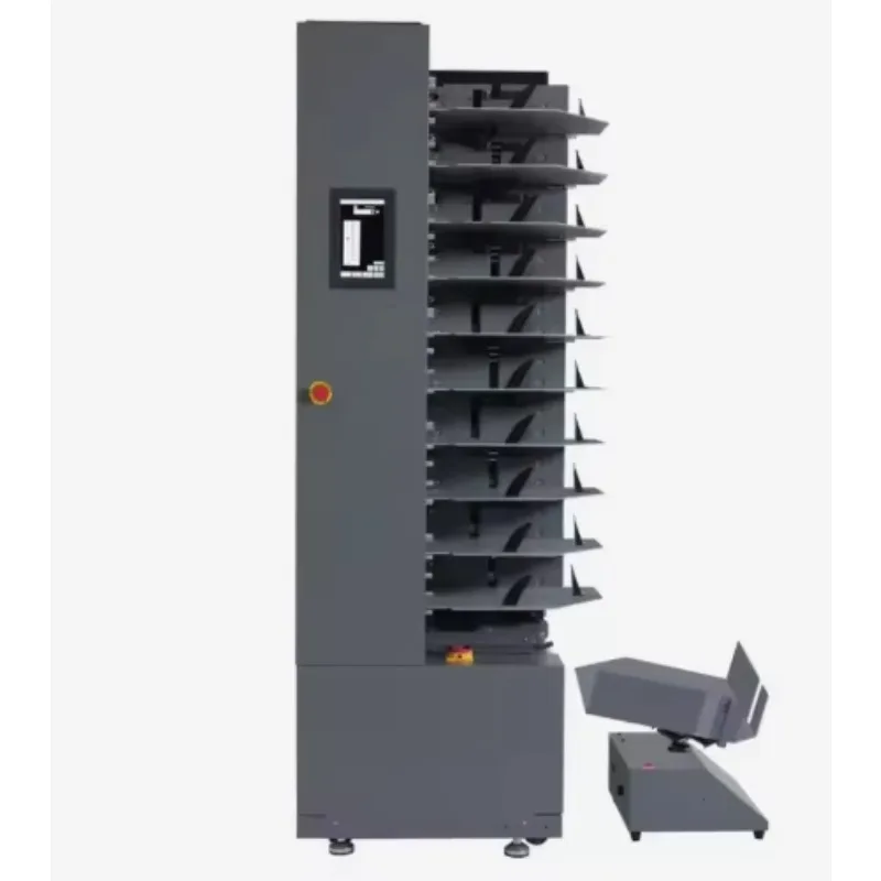 HA610 Automatic Air Suction 10 Bin Sheet Gathering Machine Booklet Paper Collator Machine Paper Digital Collator