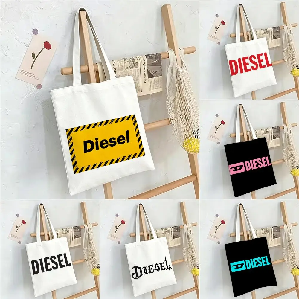 Brand D-Diesel Storage Bags  Shopper Bags Handbags Canvas Shoulder Bags Woman Shopping Bags High Capacity