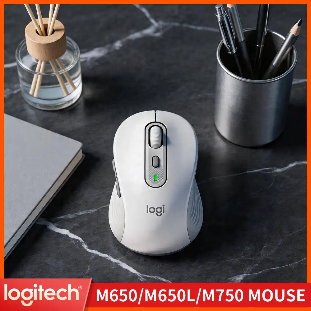 Logitech M750 Office Mouse - Precision Optical Tracking, 3-Device Sync, Soft Thumb Pad, Travel Friendly Tool