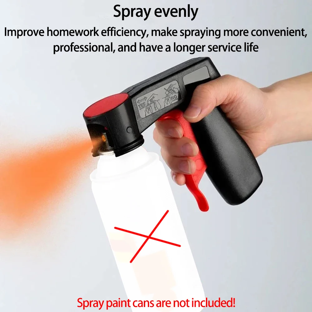 수동 플라스틱 스프레이 페인트 트리거 핸들 분사 보조 핸드 스프레이 캔 건, 가정용 DIY 자동차 벽 페인트 병 피스톨 그립