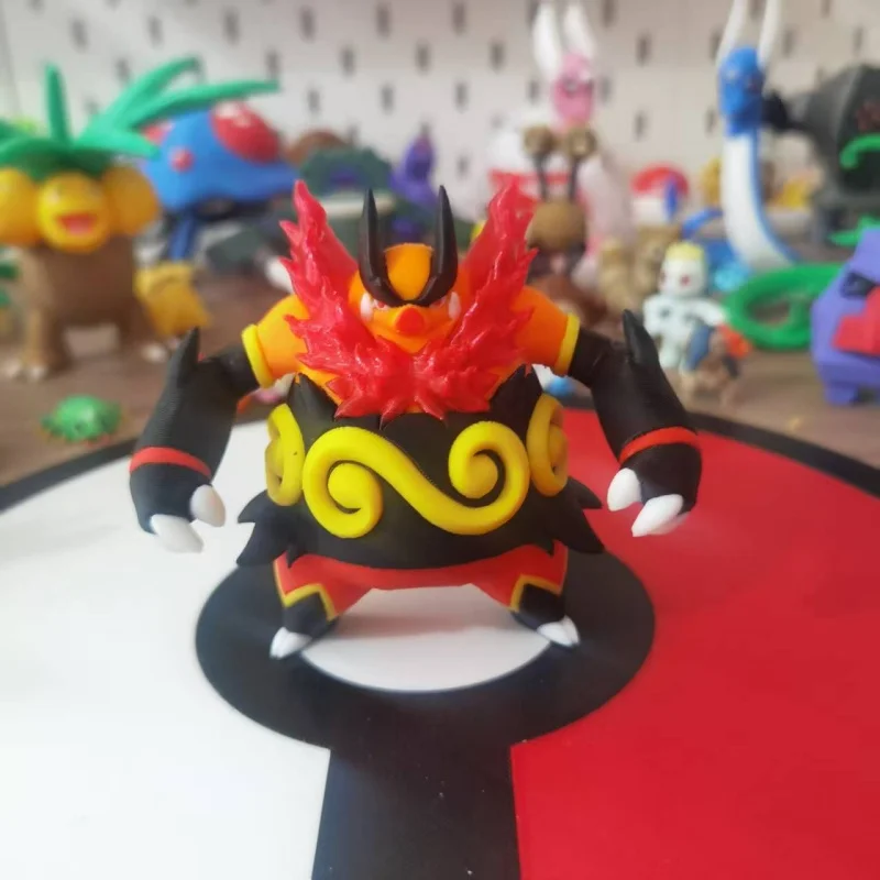 Anime Tepig Grotichon Emboar Figure Proportion World 1:20 Diy 3d Printing Cartoon Character Desktop Decoration Model Toy Gift