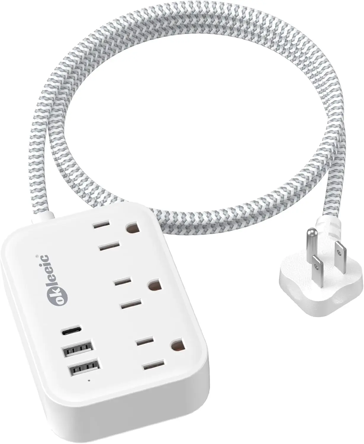 

Универсальный сетевой фильтр с 3 розетками и 3 USB-портами, удлинитель 0.9 м для путешествий