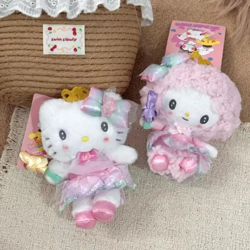 

Sanrio Hello Kitty плюшевые игрушки Kawaii брелок креативный мультфильм My Sweet Piano Fairy Stick милый милый рюкзак кулон подарок для девочки