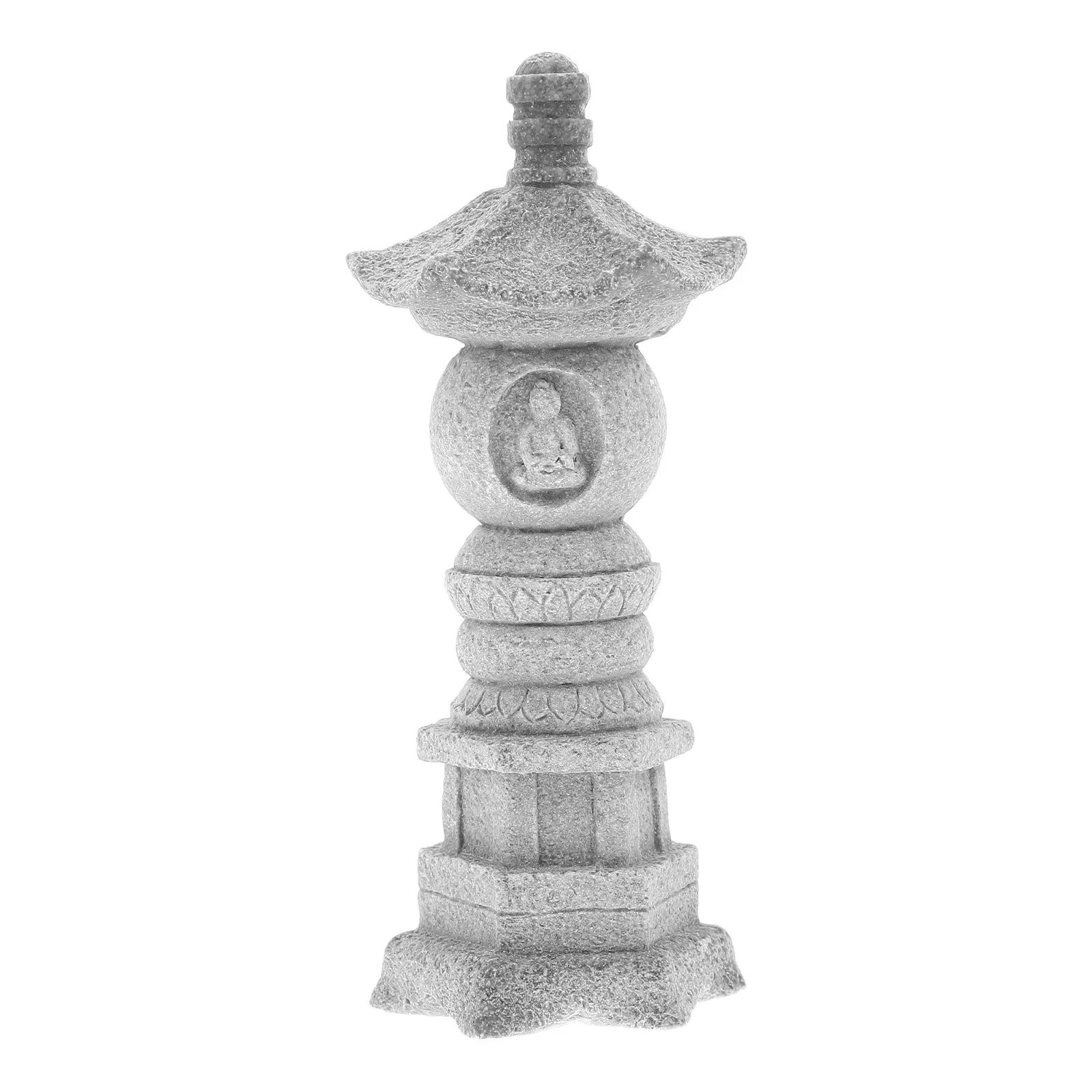 

Miniature Pavilion Statue Blue Sandstone Creative Fish Tank Decoration Micro Landscape Ornament Bonsai Garden Decor Small