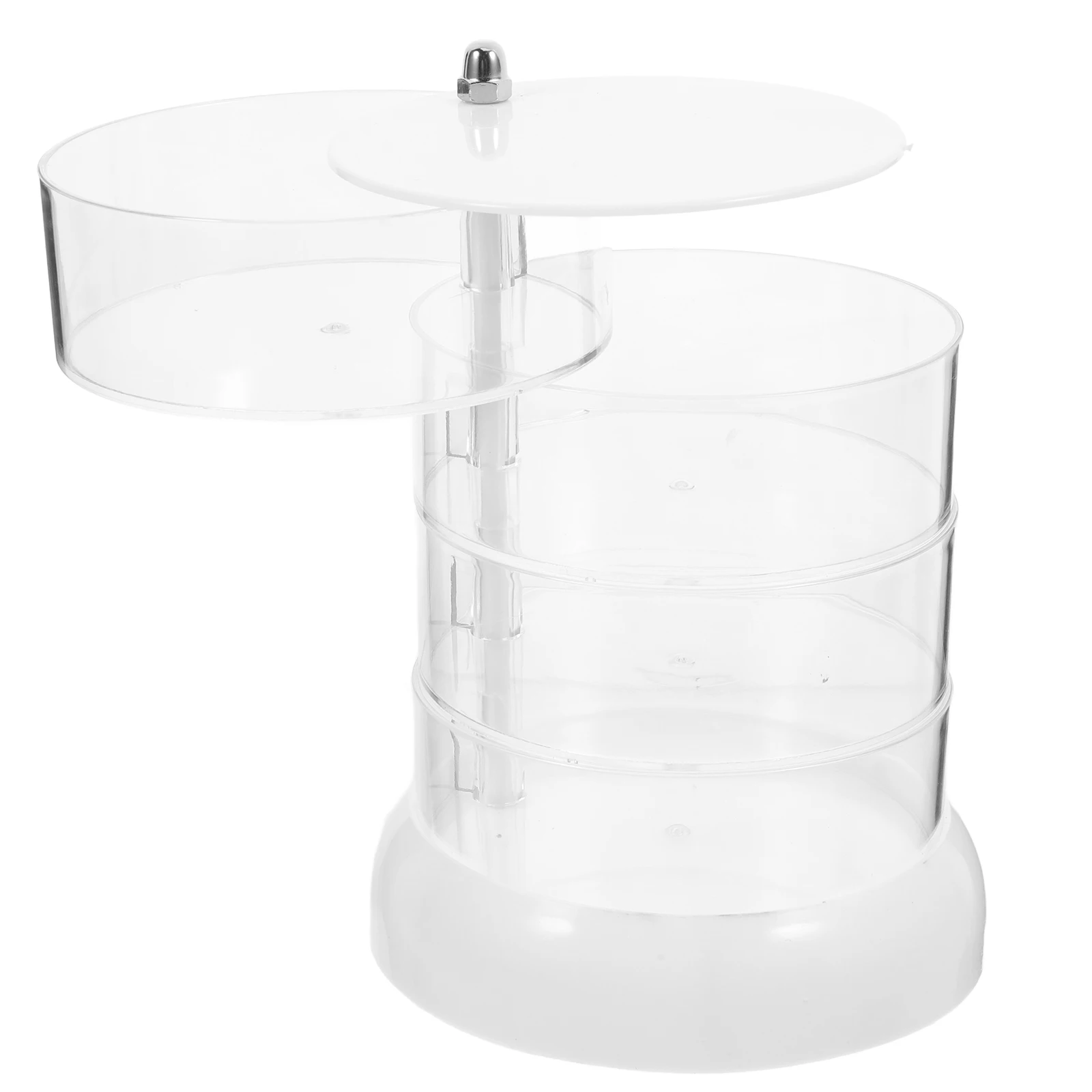 

Rotating Storage Box Acrylic Organizer Multi-layer Displaying Case Hair Tie Holder Clip Makeup Accessory