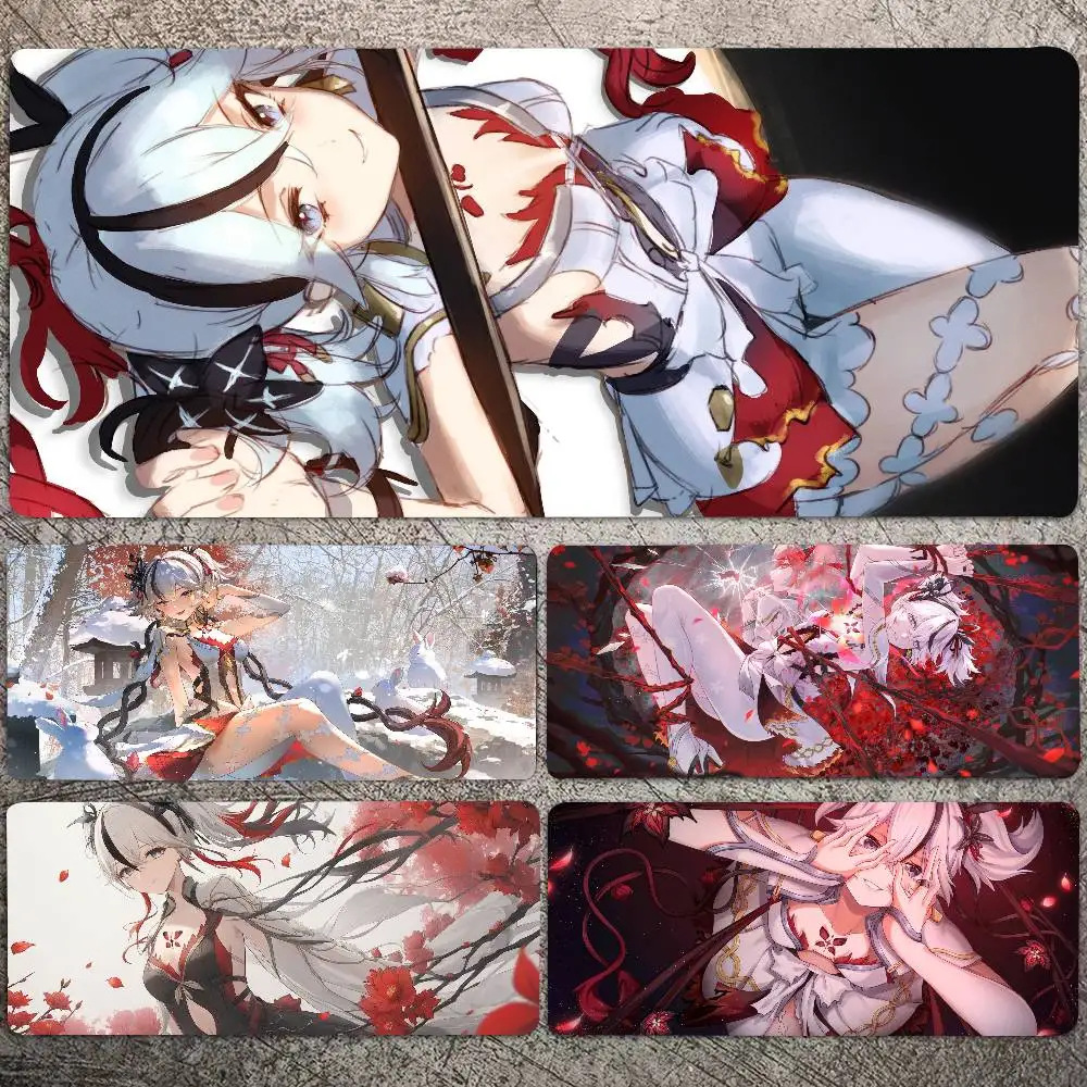 Camelya Game W-Wuthering Waves Mousepad Non-slip Suitable For Office Computers Laptops E-sports Game Desk Mats XXL Keyboard