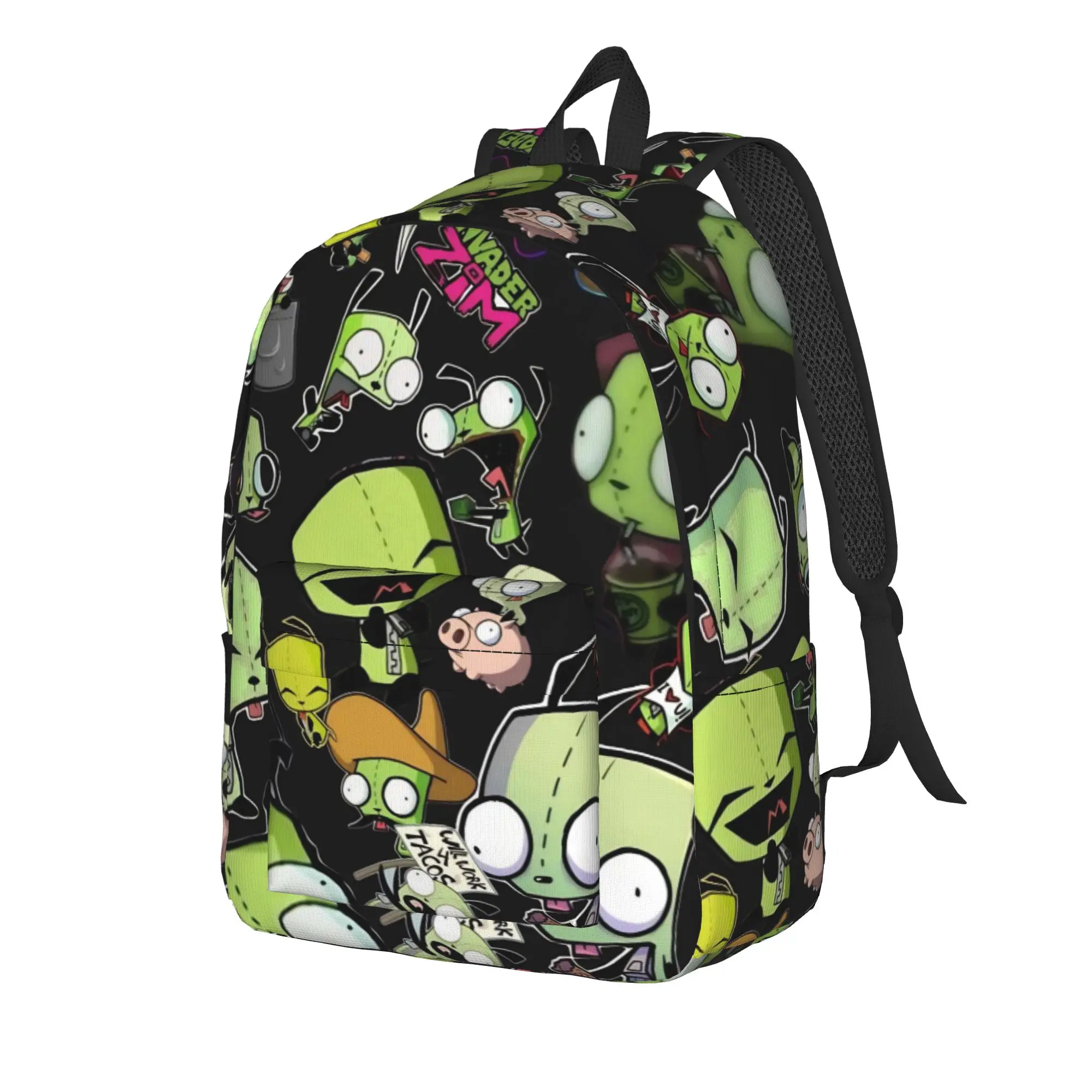 Invader Zim Gir Dib Robot Backpack Youth American Animated Large Backpacks Funny High School Bags Travel Design Rucksack
