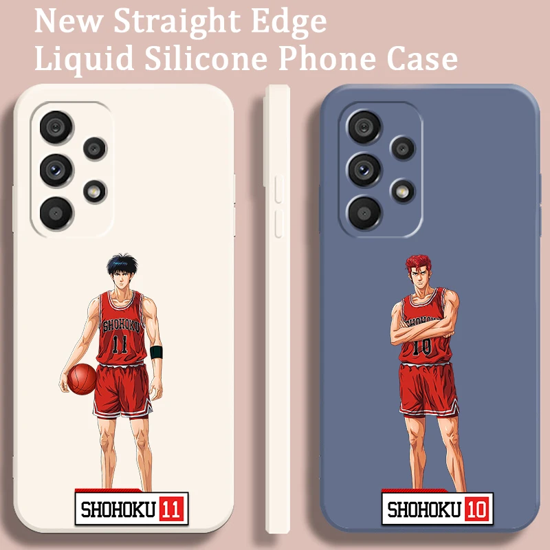 

S-Slam D-Dunk Anime Cool Classical Liquid Rope For Samsung Note 20 10 A54 A31 A14 A03 A22 A34 A04 A24 A25 Ultra Plus 5G TPU