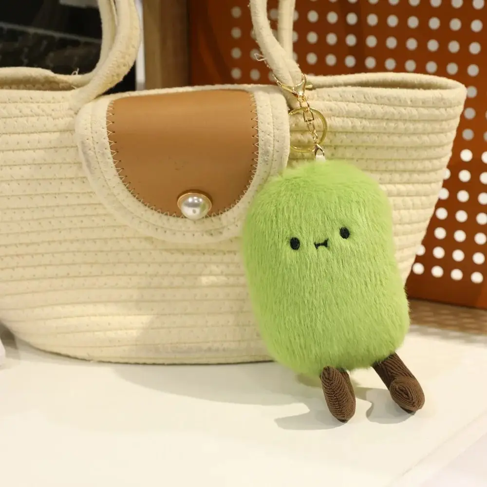 

Lifelike Plants Simulation Pea Pod Plush Doll Fluffy Trinket Green Soybeans Plush Keychain 40cm Cartoon Kidney Bean Plush Toy