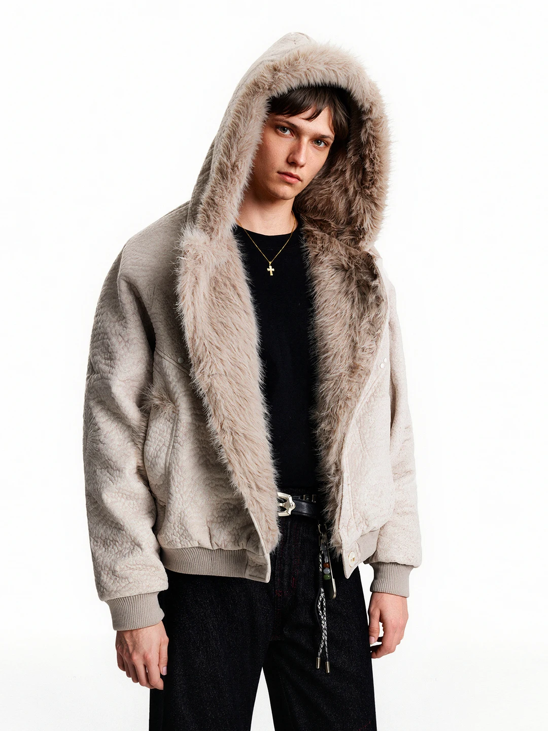 

Cloud Velvet ort Wide Cotton Jaet Couples Sle Thiened Autumn Winter Men's Women's Faionable Casual Warm Coat