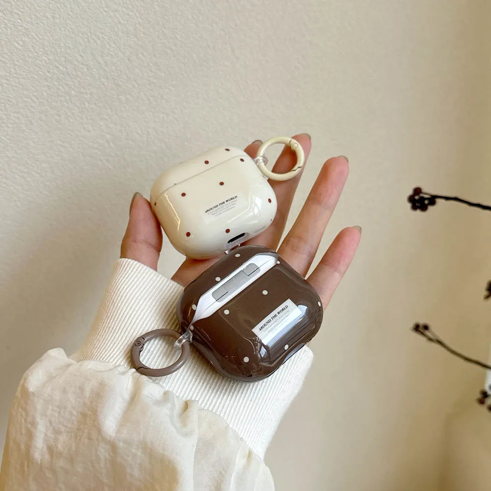 لـ AirPods 4 2 3 1 حافظة ناعمة باللون البيج مع حلقة لأجهزة AirPods Pro 2 AirPods Pro3 2025 غطاء ناعم جميل مضاد للسقوط #6