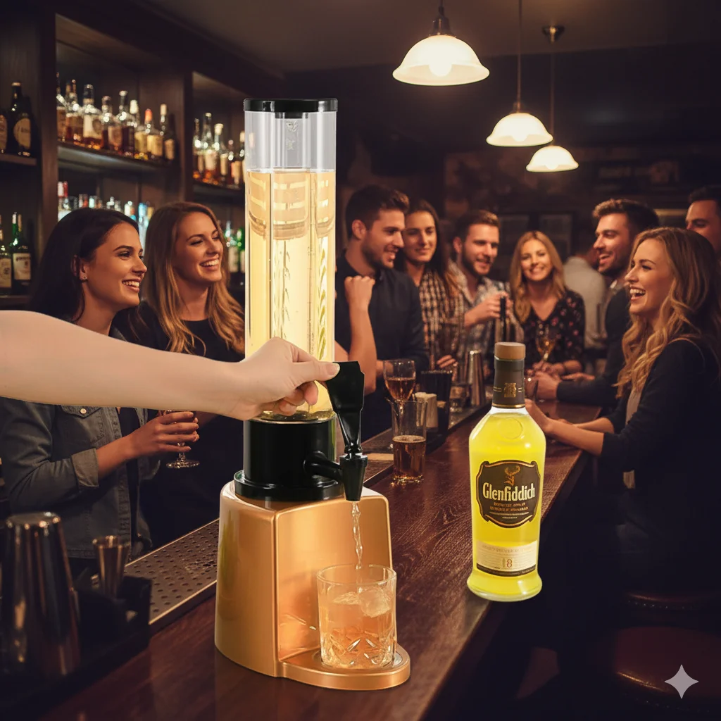 دلو بيرة/مشروبات متعدد الأغراض سعة 3 لتر - مثالي لمسودة البيرة والكوكتيلات والصودا وعصير الليمون (KTV والاستخدام التجاري)