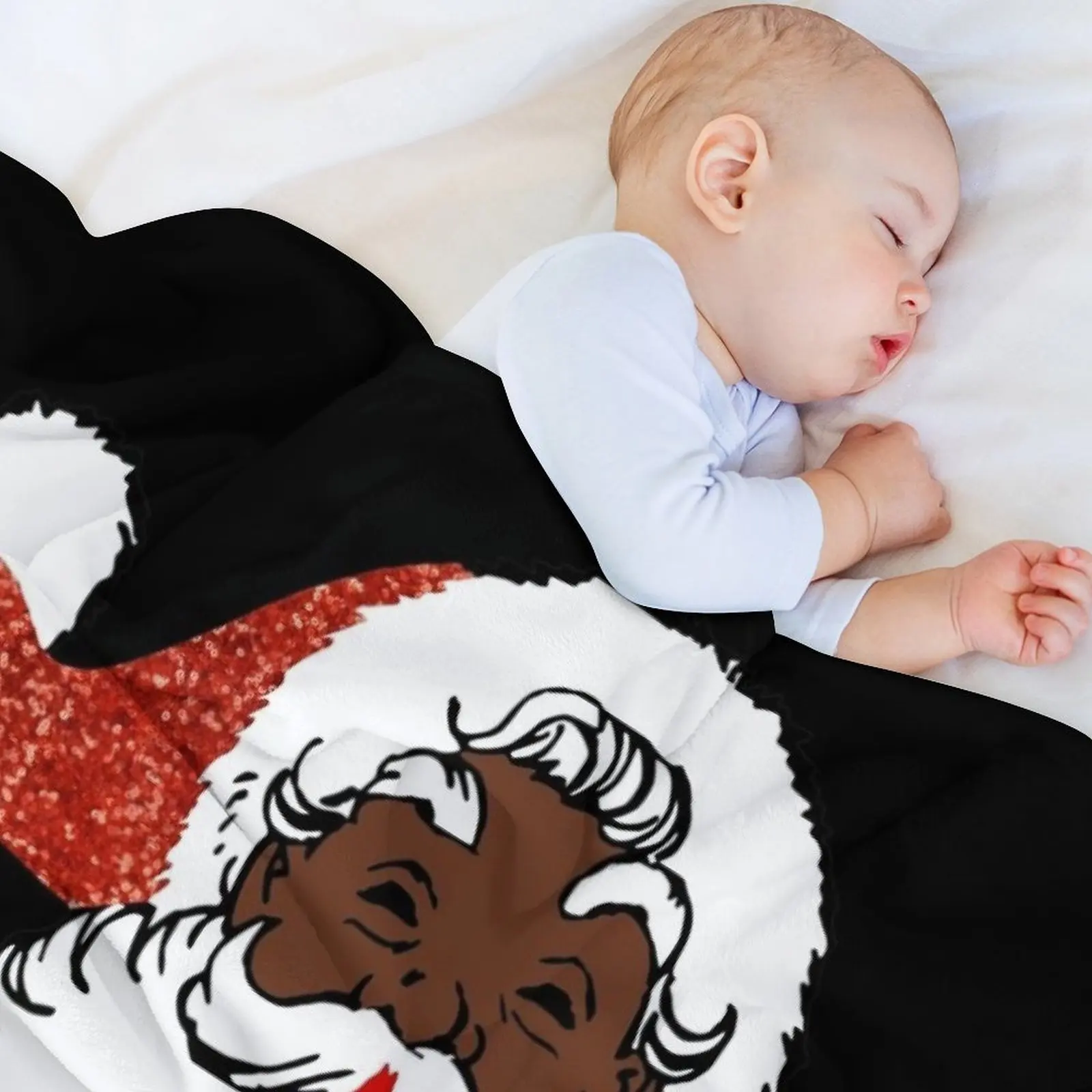 ho black santa Throw Blanket for babies Thins Winter beds Blankets