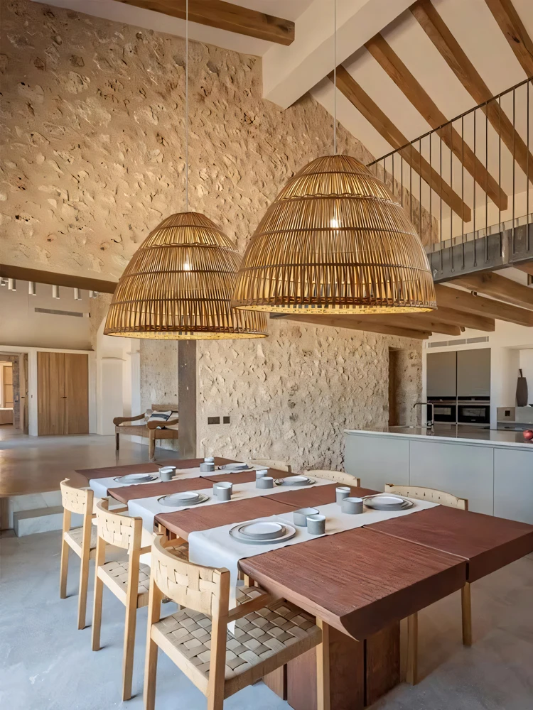 Japanese Wabi Sabi Style Restaurant Chandelier Retro Living Room Bedroom Zen Tea Room Countryside