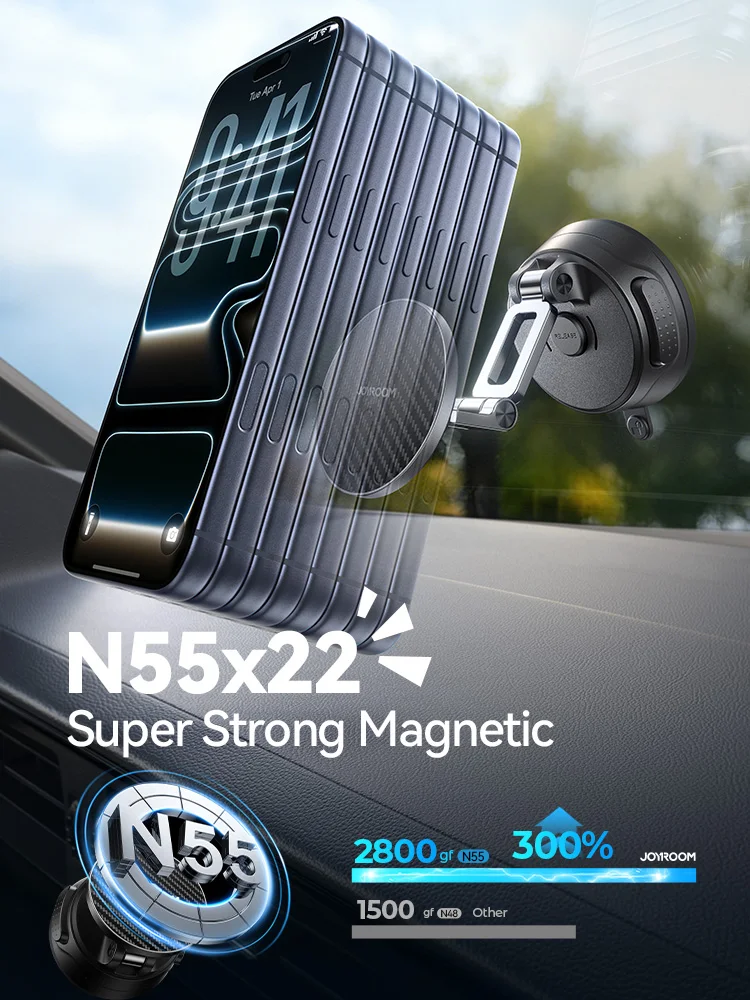 

Магнитный держатель для телефона Joyroom, автомобильное крепление, складная регулируемая подставка для телефона с поворотом на 360 градусов ° Поворотный механизм для автомобиля, универсальный