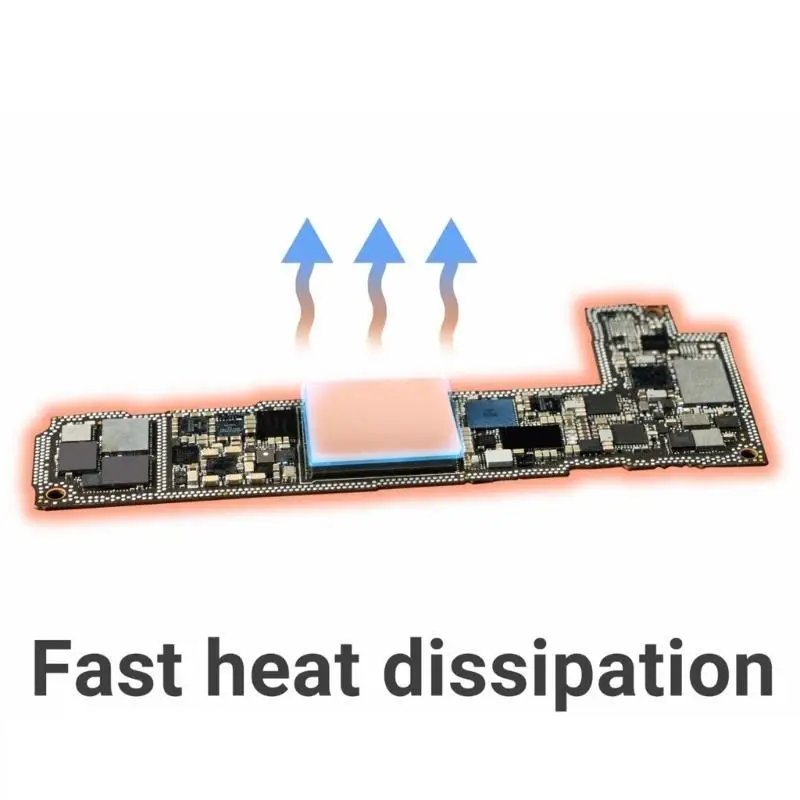 R53C 50Pcs Thermals Pad Silicone Heat Transfer Thermals Pad for Effective Cooling in Electronics