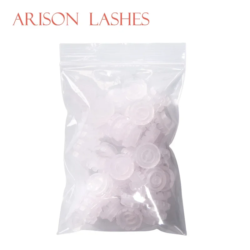 Arison ขนตาปลอม100/200ชิ้นตัวต่อขนตาพัดลมถ้วยกาวปลูกดอกไม้บานเร็ว