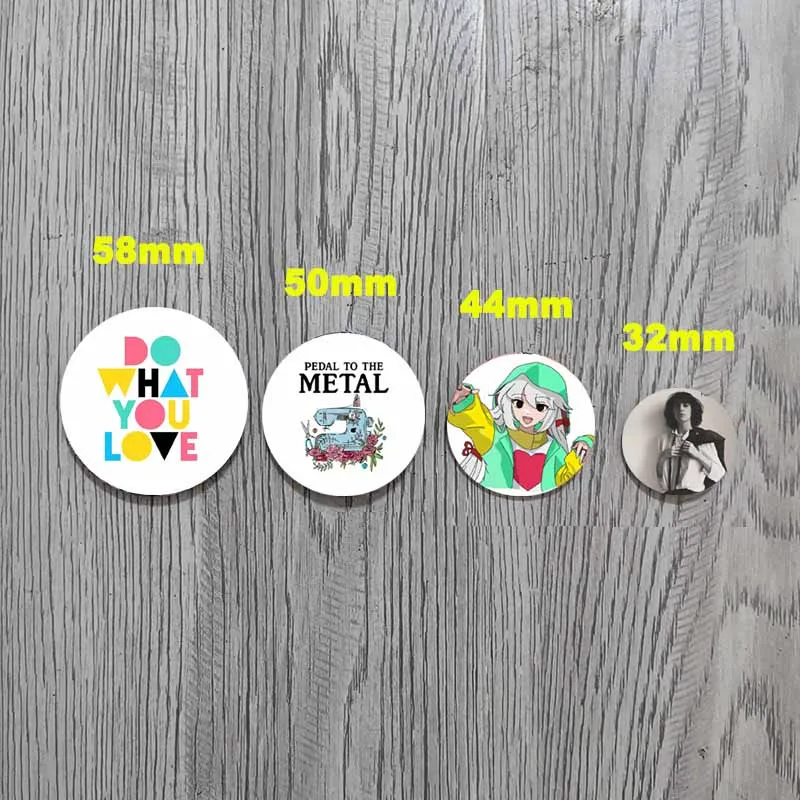 面白いスマイリーフェイススカルバッジブリキラウンドスナップインブローチバックパック装飾動物ボタンピンジュエリーギフト友人子供へ