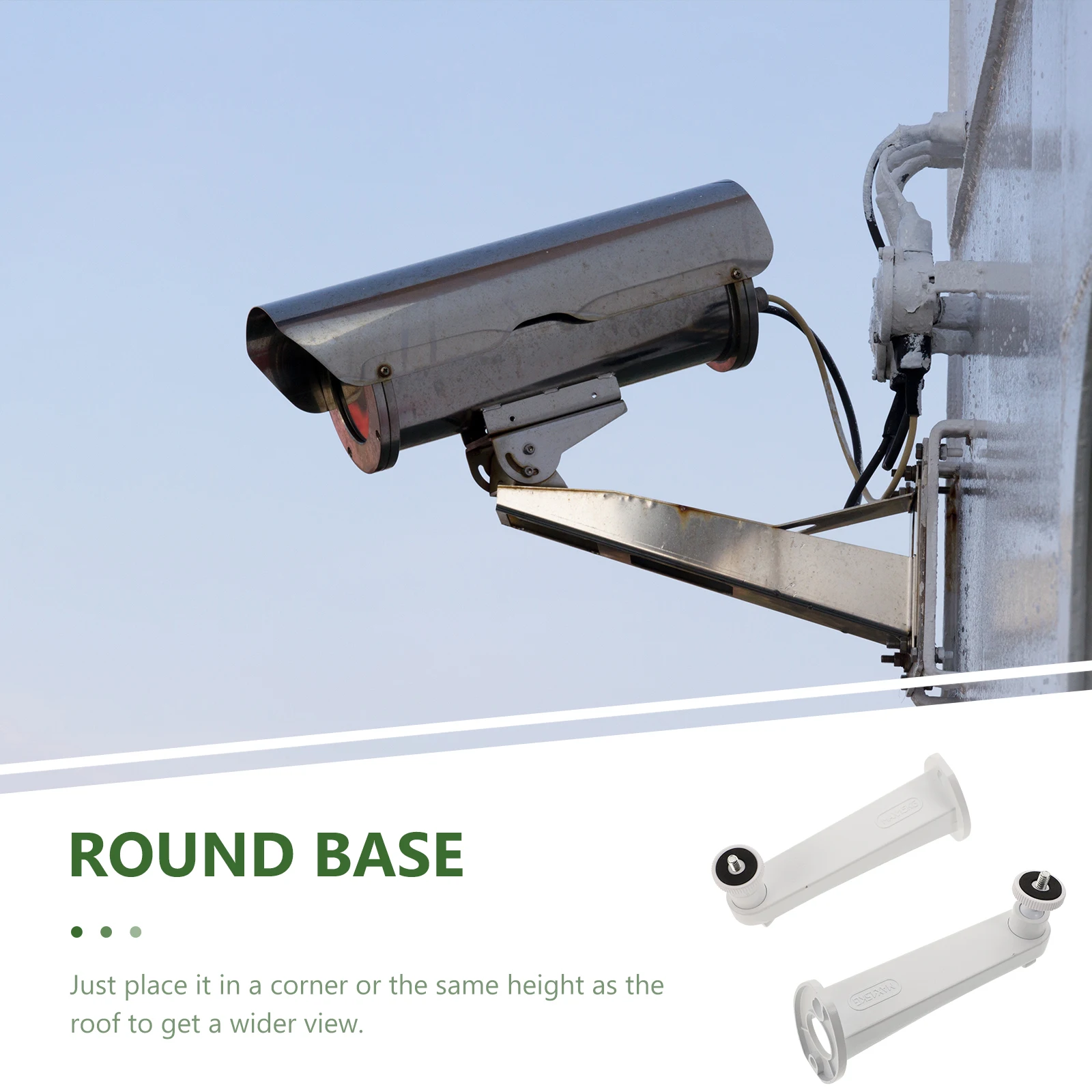 

1 Set Wall Mounted Monitor Bracket Aluminium Alloy Security Camera Holder Outdoor Indoor Adjustable Angle Cctv Camera Bracket