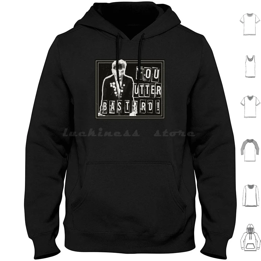 You Utter Bastard-The Young Ones Rick Fan Art Hoodies Long Sleeve You Utter Bastard The Young Ones Rick The Peoples