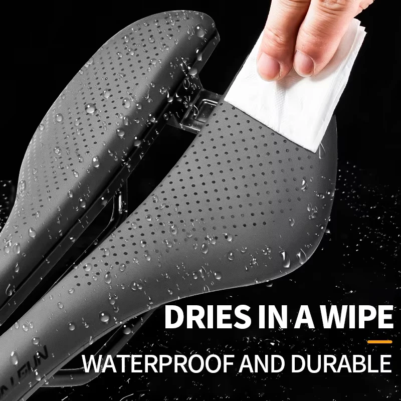 WALGUN جوفاء دراجة السرج مقعد دراجة مريح الطريق الجبلية تصاعد السرج سباق الدراجة 250 × 155 مللي متر الجلود الدراجات اكسسوارات #5