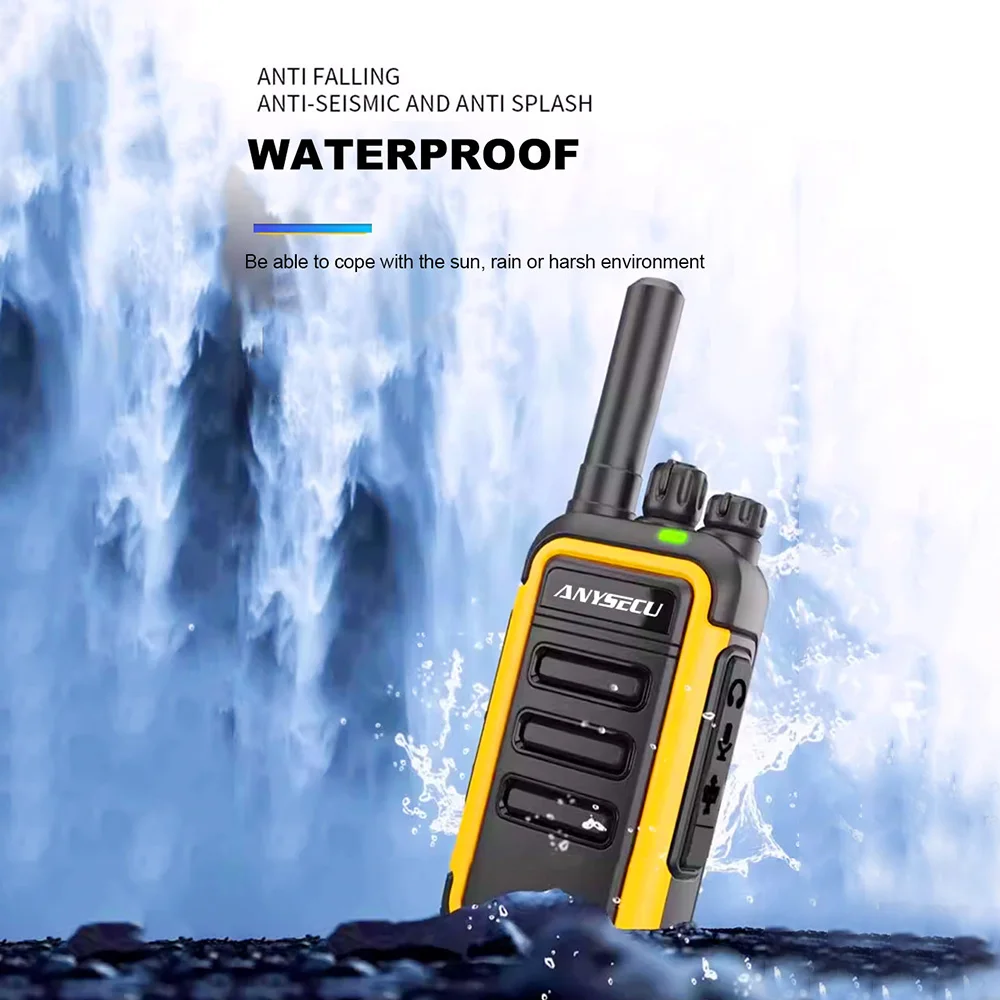 2pc AC-M15 handheld walkie talkie,16 channels, 50 sets of CTCSS, 105sets of standard DCS, TYPE-C Charging