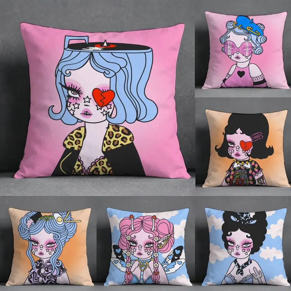 Art V-Valfre P-Prints-S GIFT Pillow Case Square Double-Sided Sofa Cushion Cover Bedroom Bedside Pillow
