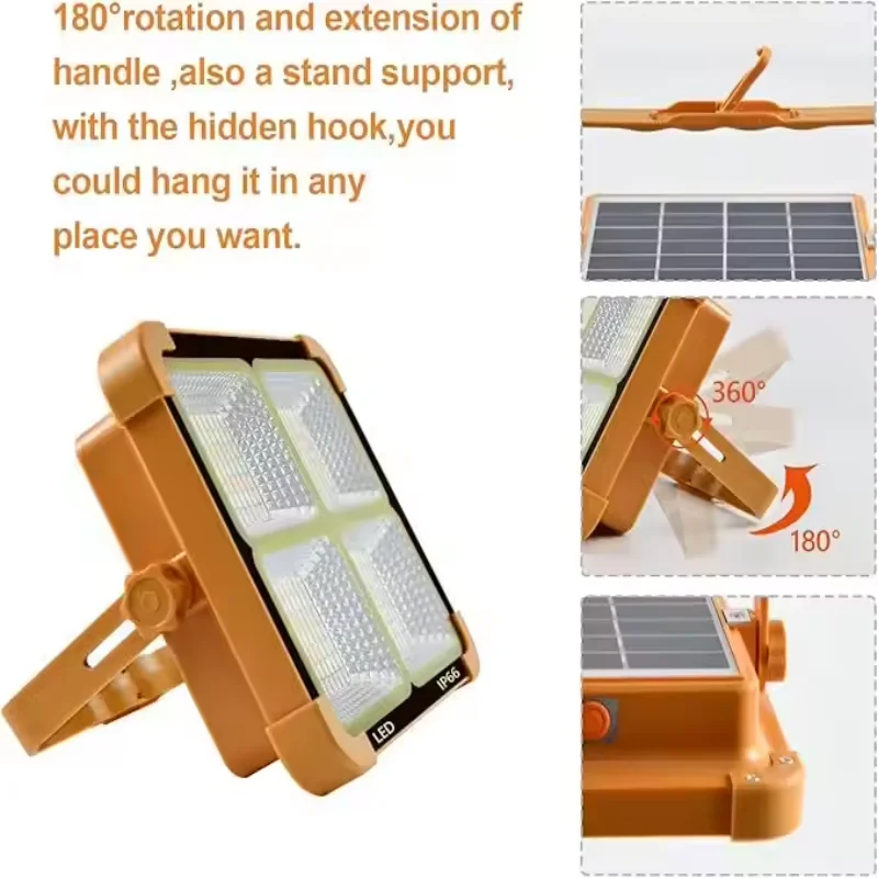 Outdoor tent camping lamp camping portable lamp stall camp lamp solar stall lamp household waterproof emergency light.