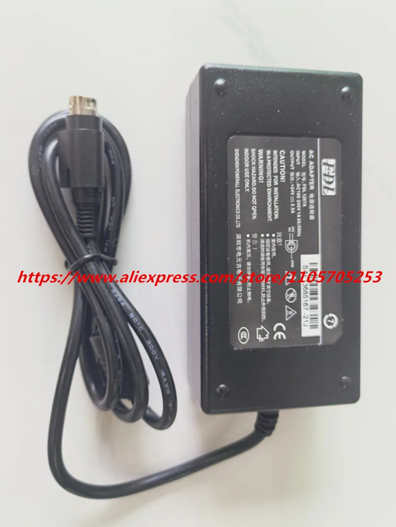 Original FDL PRL0602U-24 FDL1207A 24V 2.5A 3-Pin 60W AC DC Adapter Charger 6986618-5S For TYSSO PRP300 PRINTER Power Supply 3PIN