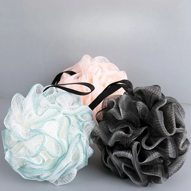 

Large Bath Sponge Shower Loofah Mesh Pouf Body Scrubber Exfoliating Foam Ball Soft Durable Shower Accessories 3 Pack Set