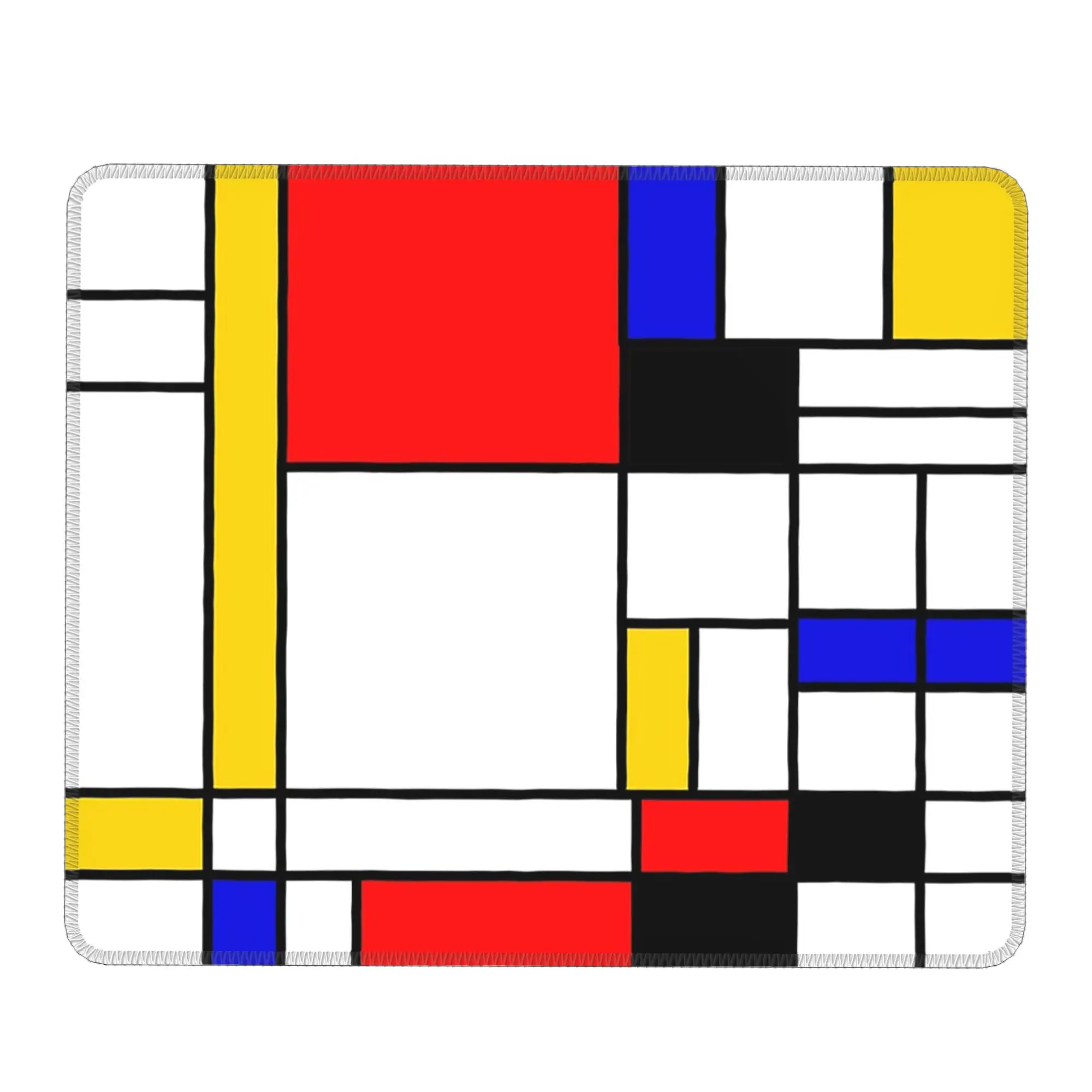 Mondrian Color Blocks Pattern Mouse Pad Computer Keyboard Mouse Mat Gaming PC Laptop Desk Mat Office Accessories Table Mats