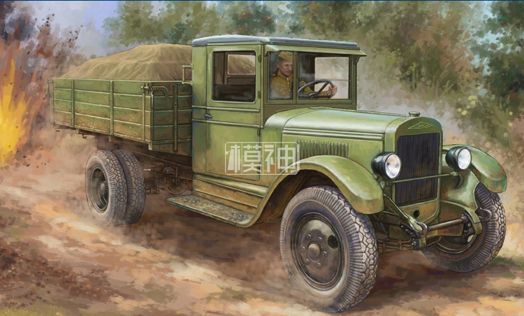 Military Assembly Model Military Vehicle Chariot Armored Vehicle 1/35 Russian ZIS-5 Transport Truck