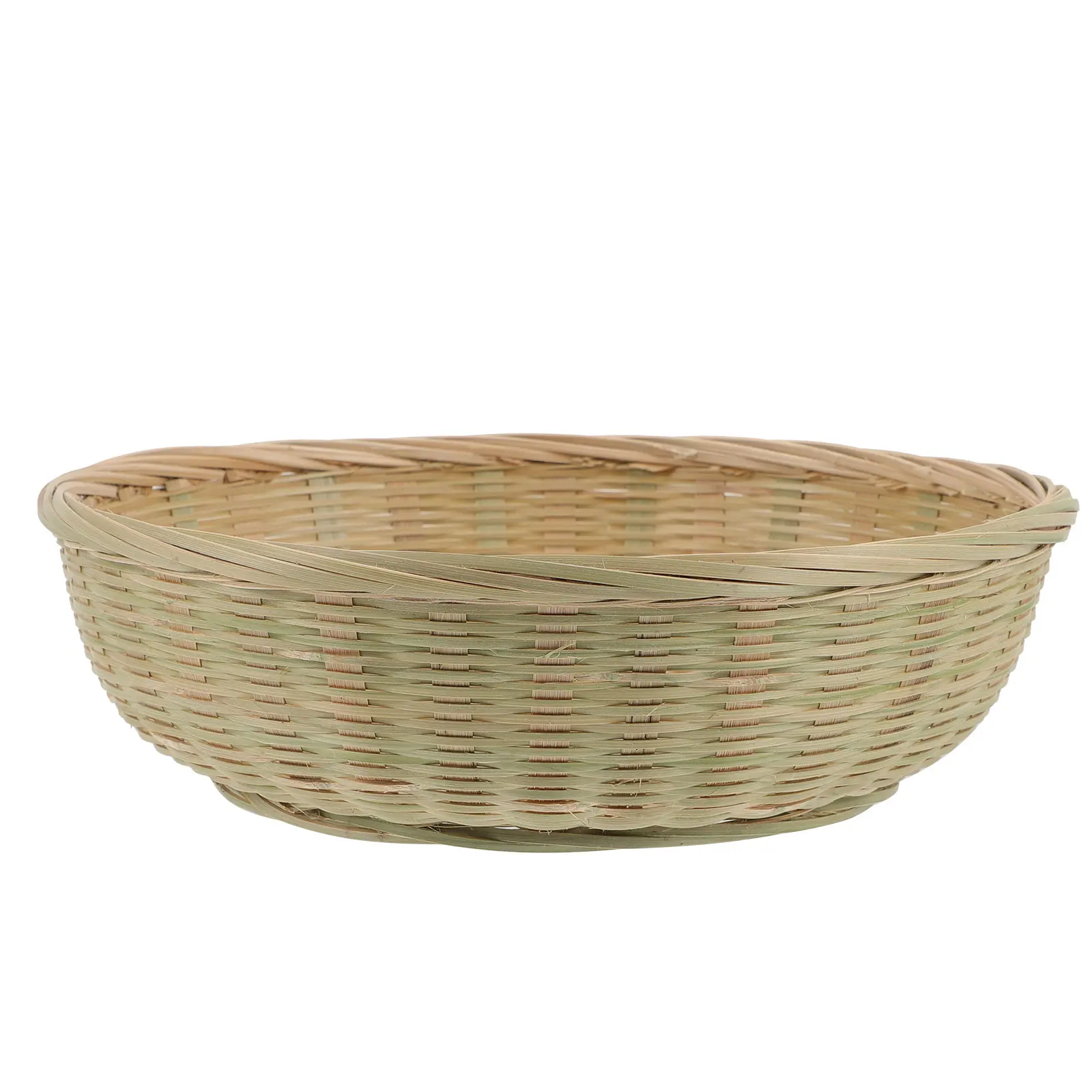 

Bamboo Storage Basket Woven Fruit Bread Vegetable Baskets Countertop Organizer Snack Container Kitchen Dining Accessories