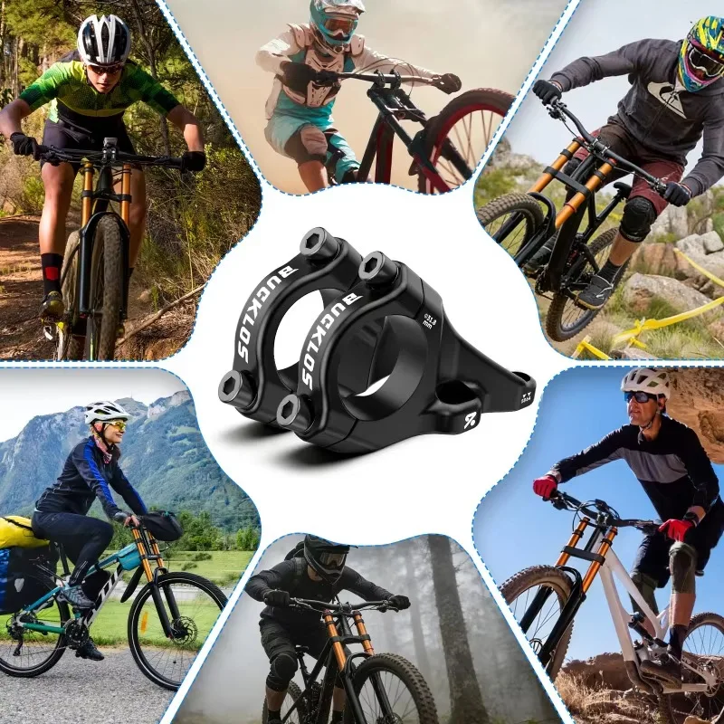Bucklos Direct Mount Vorbau für Mountainbikes, 31,8 mm/35 mm Lenkerklemmung, MTB Lenkervorbauten, 2-teiliger leichter geteilter Fahrradvorbau – Detail 5