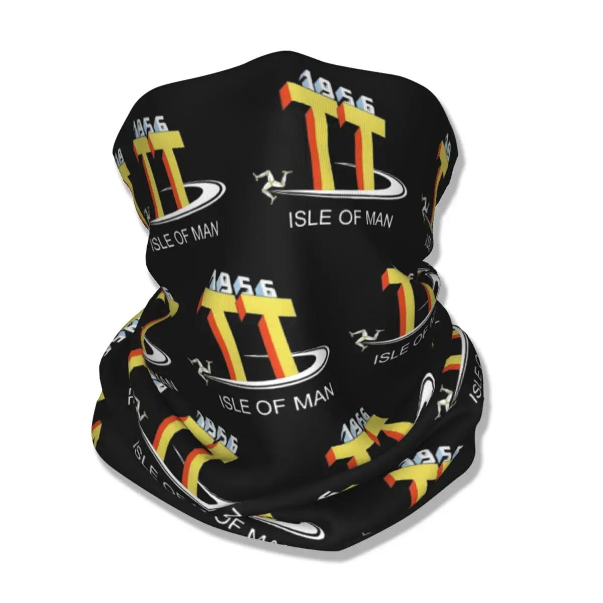 1956 ISLE OF MAN TT LOGO RETRO Bandana Neck Cover stampato VINTAGE Balaclavas Wrap sciarpa copricapo Running Unisex adulto inverno