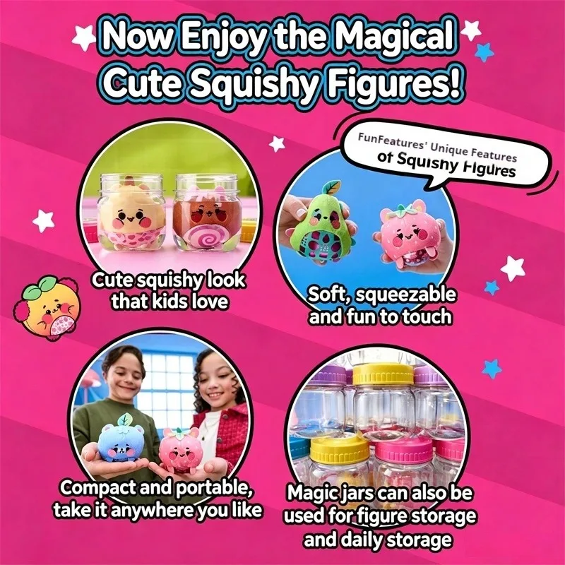 Magic jellykins plush. put water in the container, shake and discover your new stuffed animal (spin master )stress relief toy view 3