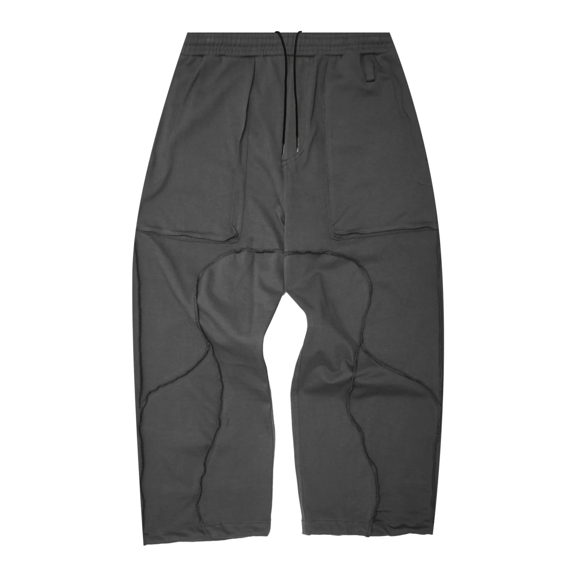 

Crazy Muscle's autumn new men's sporty and casual trousers are loose, large-sized, retro and trendy patchwork trouse