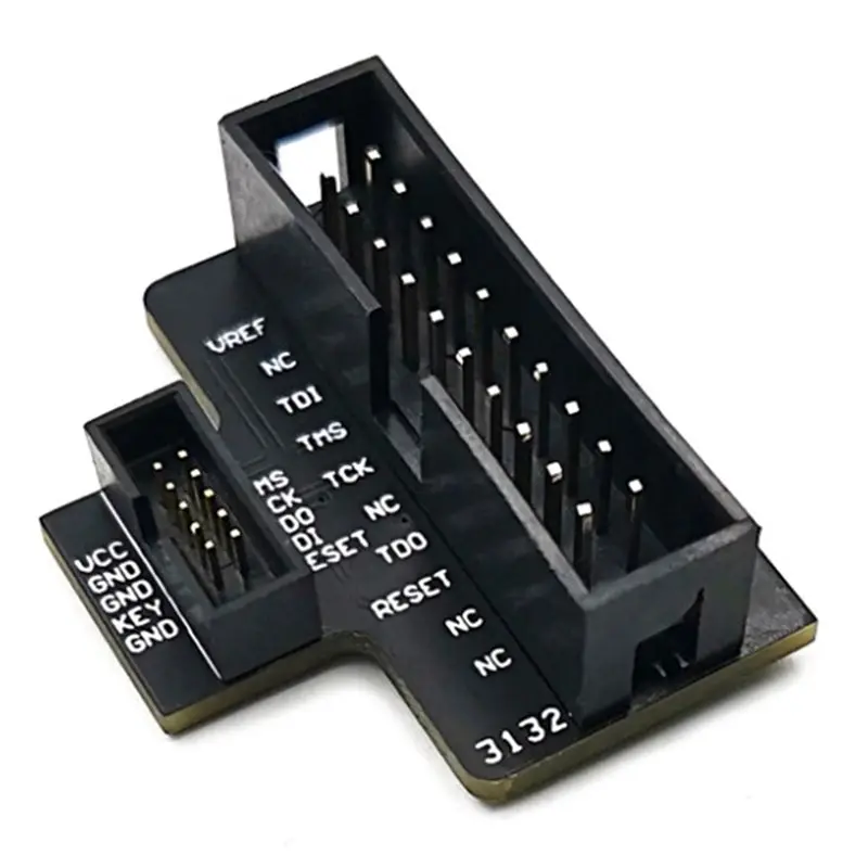 【CYBER MONDAY】2X New 1.27Mm JTAG Adapter Board Standard JTAG Interface 2.54Mm 20 Pins To 1.27Mm 10 Pins Support JLINK/SWD