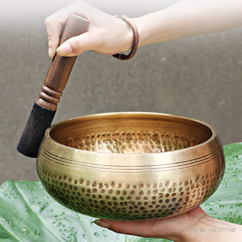 

Nepal Handmade Tibetan Singing Bowl Set Decorative-wall-dishes Resonance Healing Meditation Chakra singing bowl