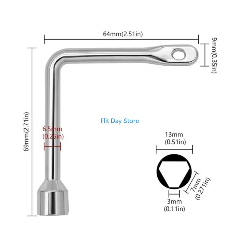 F92C Multi-Functional Utility Plumbers Tool Tool Triangle Cabinet Spanners คีย์ซ็อกเก็ตสำหรับ Radiators Electric