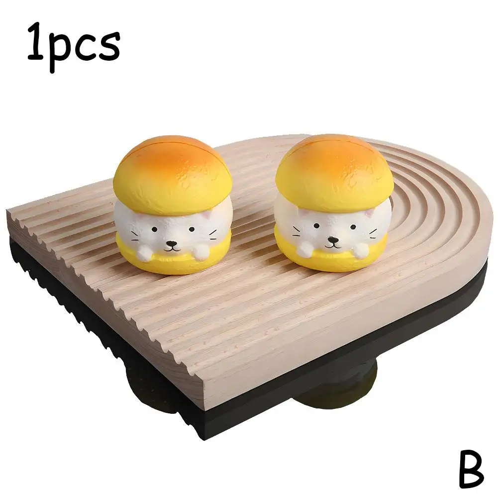 1 unidad de figuras de anime Kawaii de gato, oso y hamburguesa, juguetes blandos de subida lenta, simulación de comida, juguetes antiestrés de pan suave para apretar 1 unidad