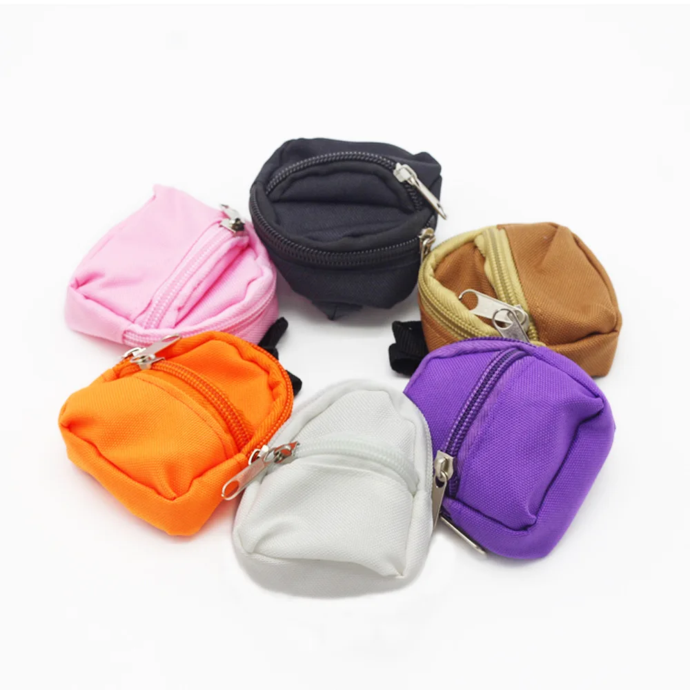 1 pçs mini boneca roupas acessório boneca mochila para 1/6 bjd boneca mochila bonito presente de natal