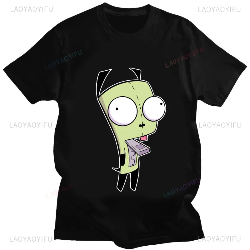 Invader Zim Invader Gir Graphic Tshirt  Zim Image Cute Cartoon T Shirt Men Women Retro Tee Shirt Fashion Streetwear Cotton Tops